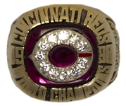 Cincinnati Reds 1990 World Series Wire to Wire Ring -- Given to the Husband of Longtime Staffer Joyce Pfarr